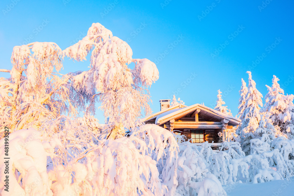 Wall mural Winter landscape in Finland