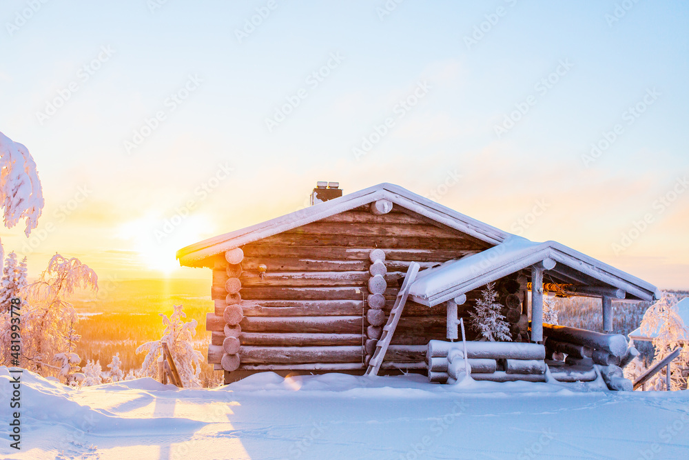 Wall mural Winter landscape in Finland