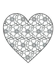 Valentines day coloring pages for adults, Valentines coloring pages for adults, Adult coloring book art, Adult coloring pages, Valentines day coloring book art, Valentines hearts.