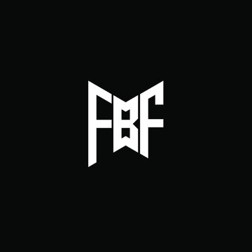 FBF letter logo creative design. FBF unique design