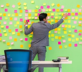 Businessman with many conflicting priorities
