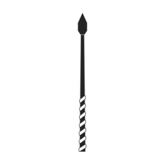 Magic wand vector icon.Black vector icon isolated on white background magic wand.