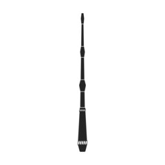 Obraz premium Magic wand vector icon.Black vector icon isolated on white background magic wand.