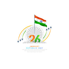 26 January- Happy Republic Day of India celebration.