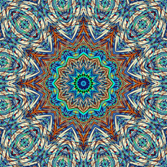 3d effect - abstract polygonal fractal pattern