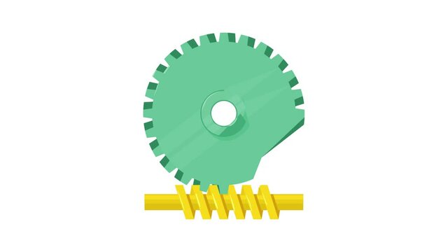 Helical Gear icon animation best cartoon object on white background