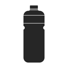 Plastic bottle vector icon.Black vector icon isolated on white background plastic bottle.