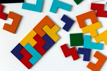 tetris wooden