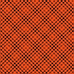 

Modern Stylish Halftone Texture. Endless Abstract Background With Random Size Squares. Seamless Chaotic Squares Mosaic Pattern.