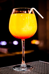cocktail in glass 