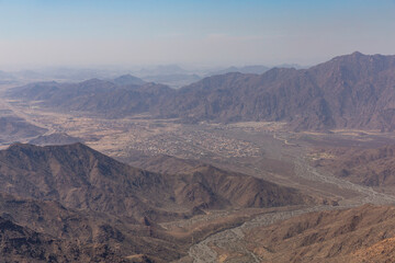 Fototapeta na wymiar birdseye view of city Of Taif