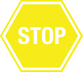 Yellow Stop Sign