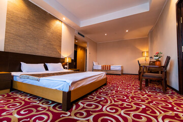 Single Room interior in hotel