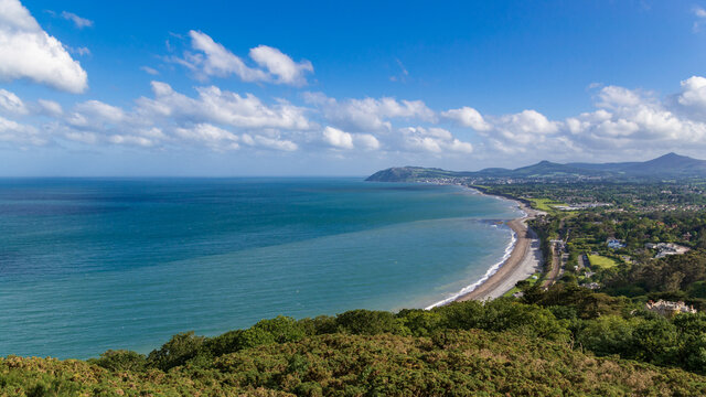 A view from Killiney Hill over Dublin Bay, Ireland