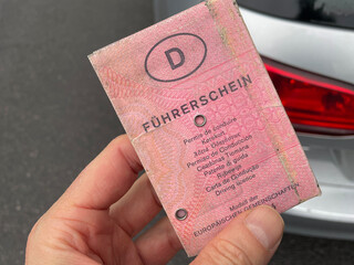 Old german driving licence