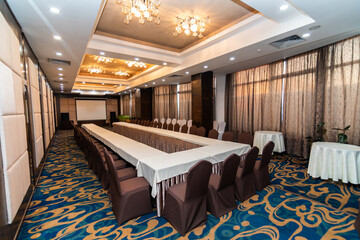 Conference room interior with chairs