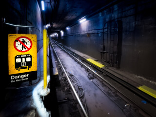 Subway Tunnel - Do Not Enter Sign