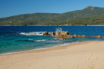 Corse Plage à côté du Phare de Propriano