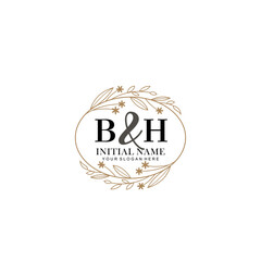 BH Beautiful elegant logos or wedding monograms collection