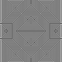 abstract geometric optical illusion in black and white