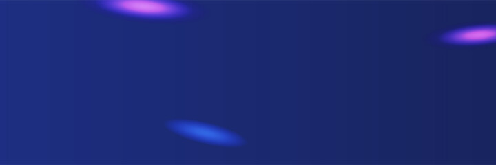 Abstract neon style blue wide banner design background. Abstract banner design with dark blue geometric background. Vector illustration
