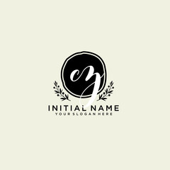 CZ monogram logo template vector	