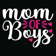 MOM OF BOYS SVG