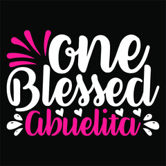 ONE BLESSED ABUELITA SVG