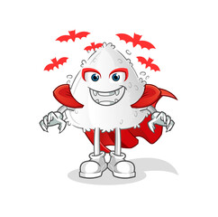 onigiri Dracula illustration. character vector