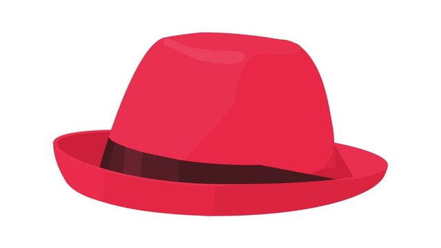 Homburg icon animation best cartoon object on white background