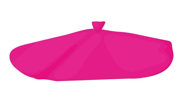 Cap icon animation best cartoon object on white background