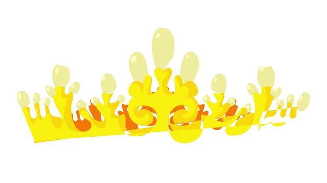 Garland icon animation best cartoon object on white background