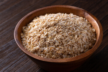 テーブルの上のオートミール