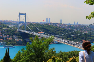 bridge over the sea FATİH SULTAN MEHMET KÖPRÜSÜ