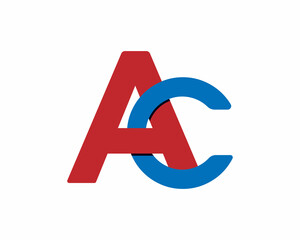 AC Letter Logo  Design Vector Icon.Creative and Modern luxury Alphabet Template.