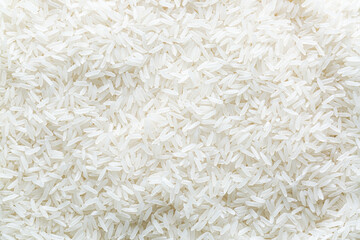 macro rice texture,White long rice background, uncooked raw cereals, macro closeup 