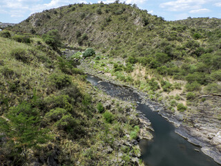Vista del rió una tarde de verano