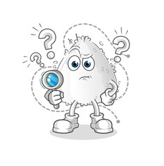 onigiri searching illustration. character vector