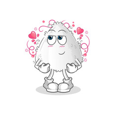 onigiri shy vector. cartoon character