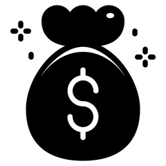 money glyph icon