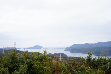 日本 長崎県 対馬 万関展望台