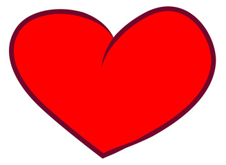 Heart illustration. Valentine's Day. Vector illustration.