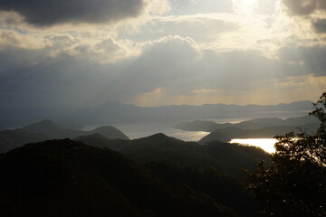 日本 長崎県 対馬 烏帽子岳展望台