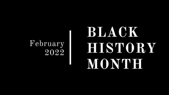 Black History Month - animated flyer, background