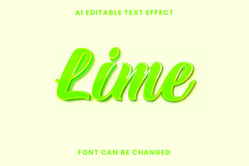 Lime Text Effect 