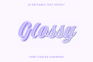 Glossy Text Effect 