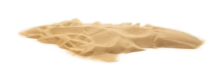 Fototapeta na wymiar isolated sand on a white background