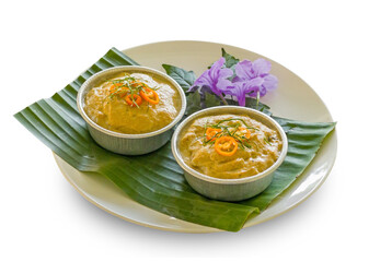 Steamed fish with curry paste