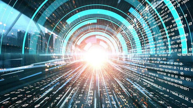 Software development, application programming code and tacit computer coding . Concept of smart digital transformation and technology disruption that changes global trends in new information era .