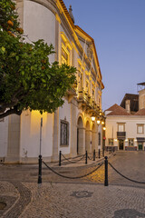 Faro City Hall at night, Algarve, Portugal